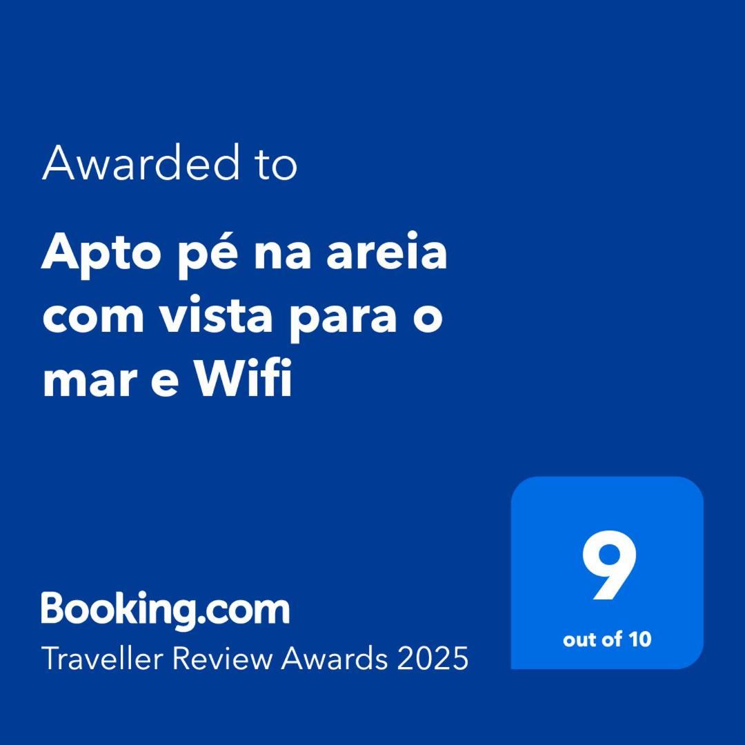 Apto Pe Na Areia Com Vista Para O Mar E Wifi ปรายากรันเด ภายนอก รูปภาพ